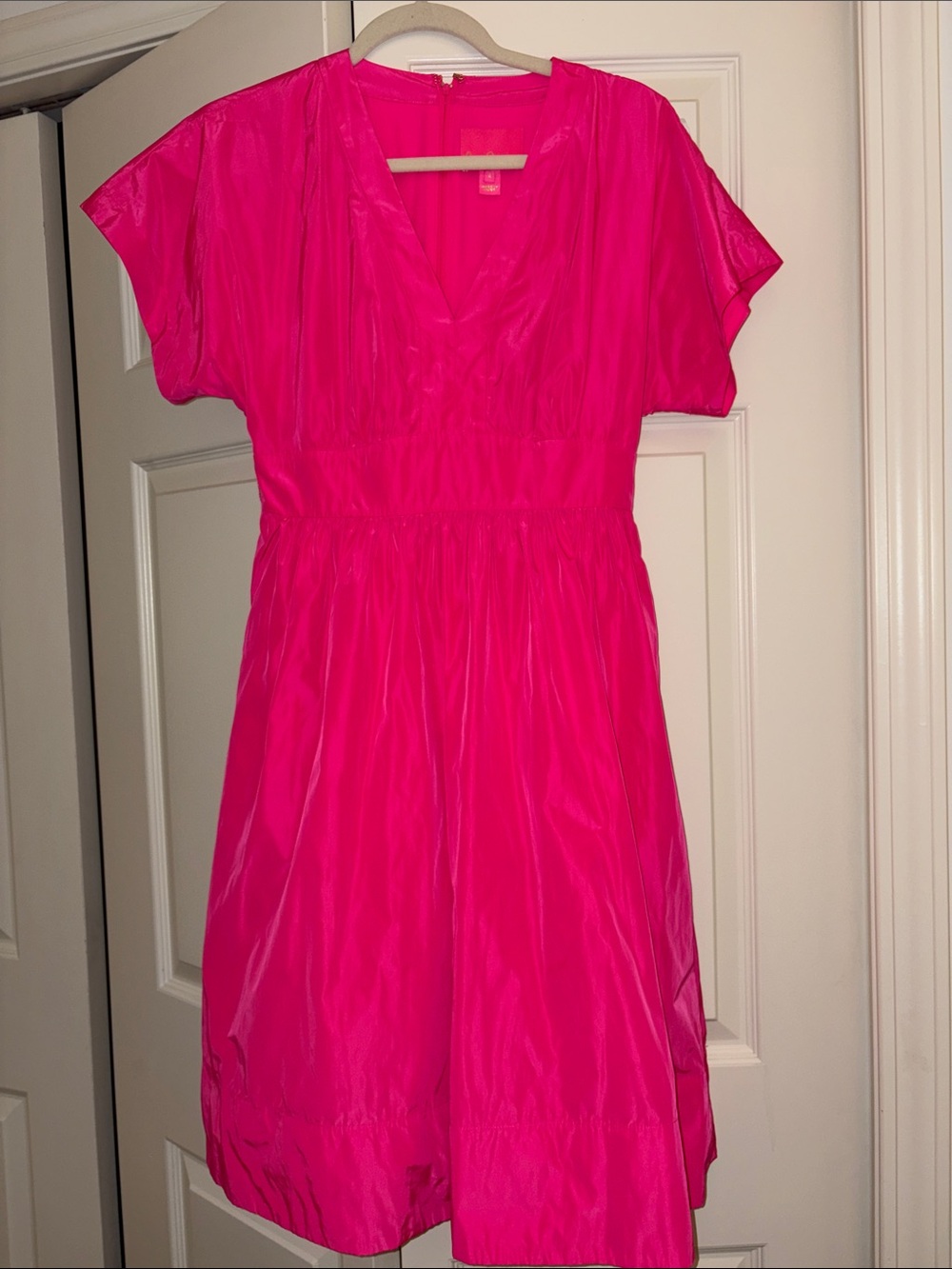Lilly Pulitzer Summerlyn Dress Size 4 Hot Pink Grenadine